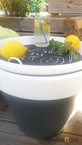 Pot-table basse DIY